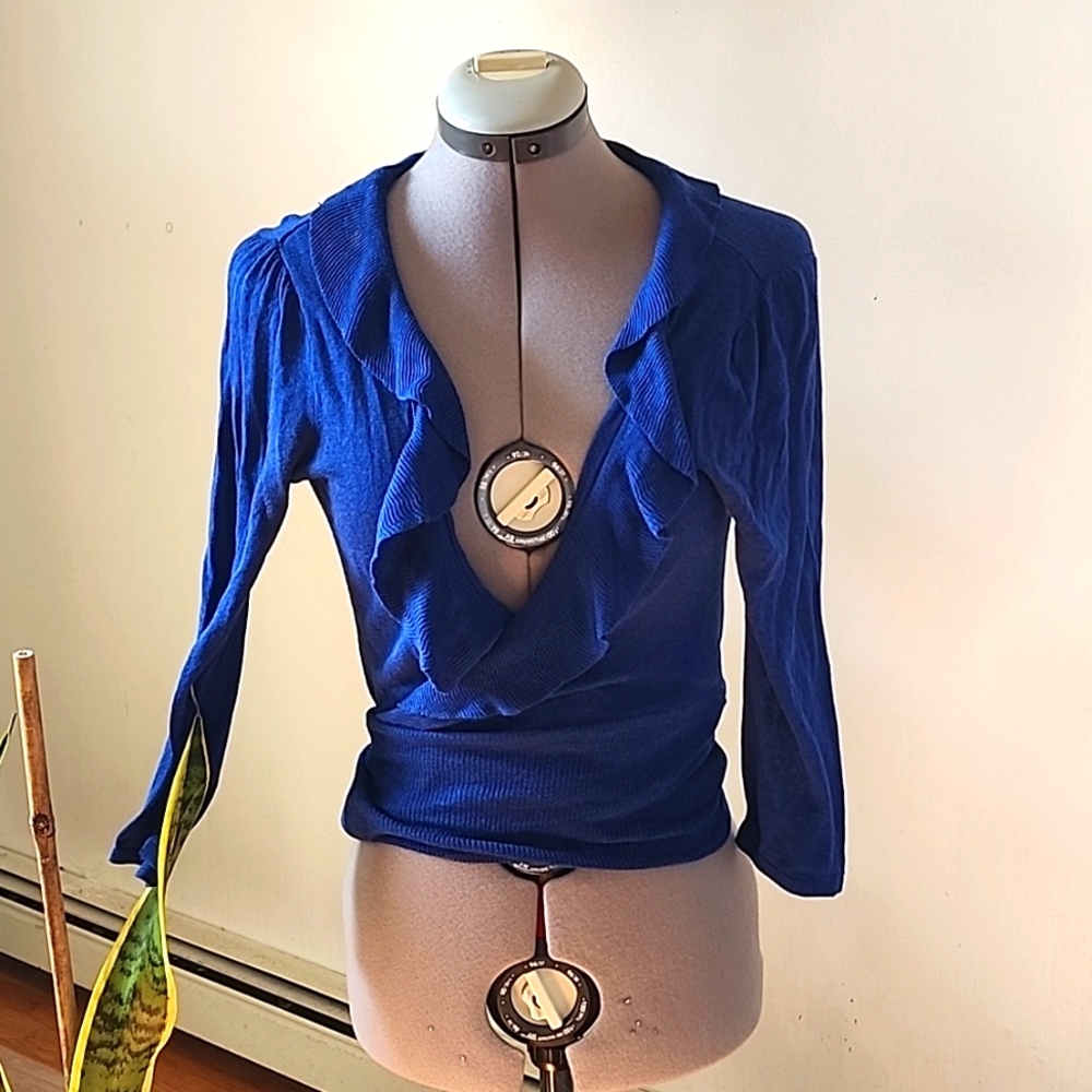 Blue cardigan